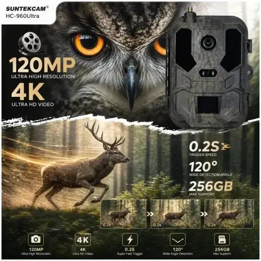 Caméra de chasse 4G LTE avec carte SIM intégrée