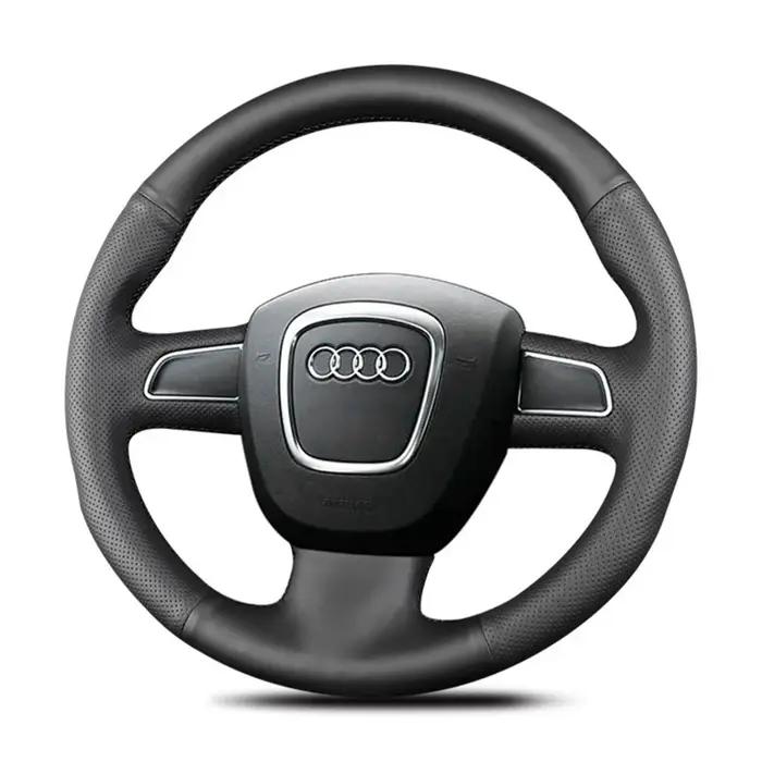 Juste de volant de voiture en similicuir PU pour Audi, A4, S4, 2005-2012, Horizon Dock, A8, S8, 2007
