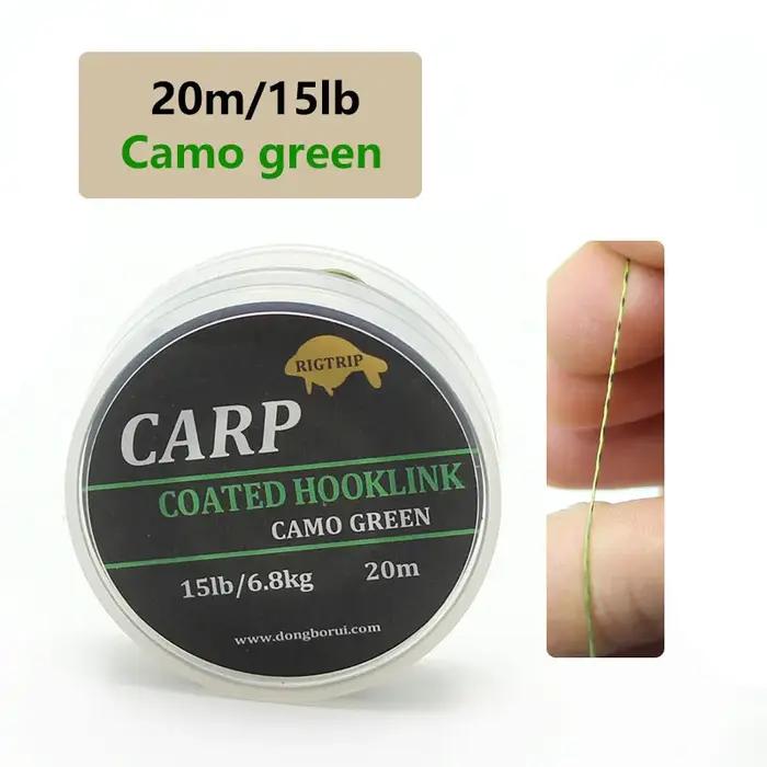 Ligne de pêche à la carpe verte Camouflage