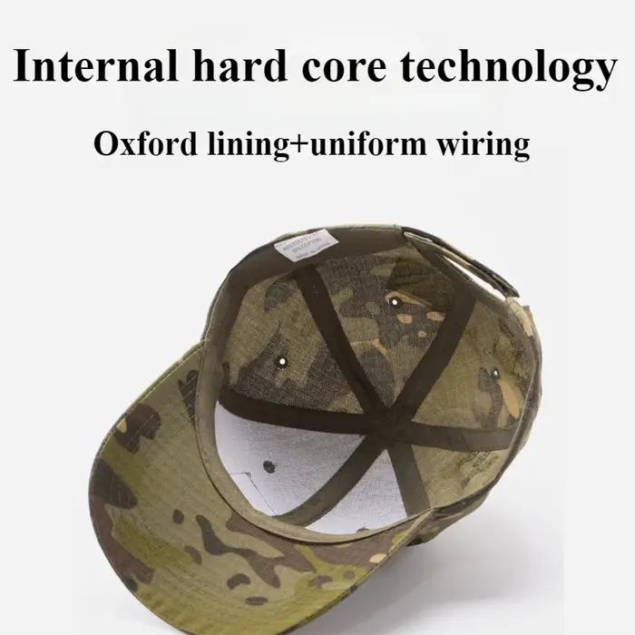 Casquette baseball tactique printanière avec patch velcro - Protection UV unisexe outdoor