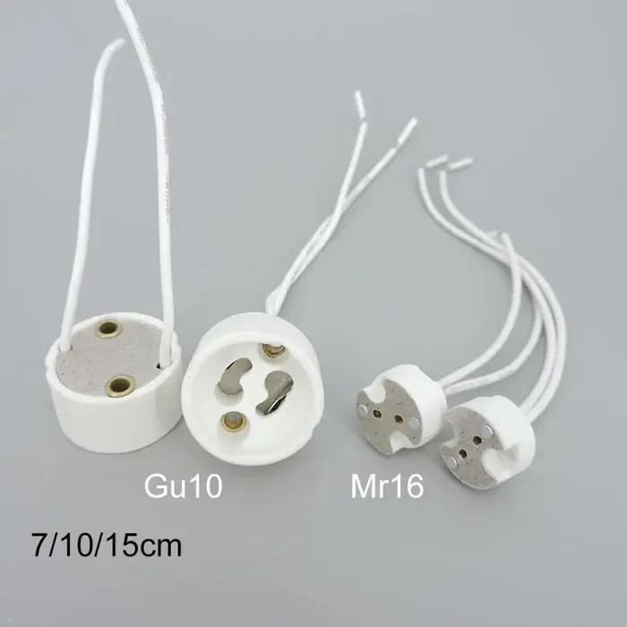 2/5/10 pièces en céramique GU10 MR16 MR11 GU5.3 G4 support de lampe douille adaptateur de base exten
