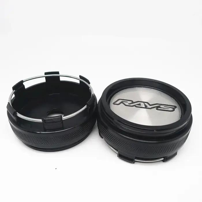 Couvercle de moyeu central pour rayons VOLK CE28 TE37 RE30 TTA ZE40, emblème chromé noir, accessoire