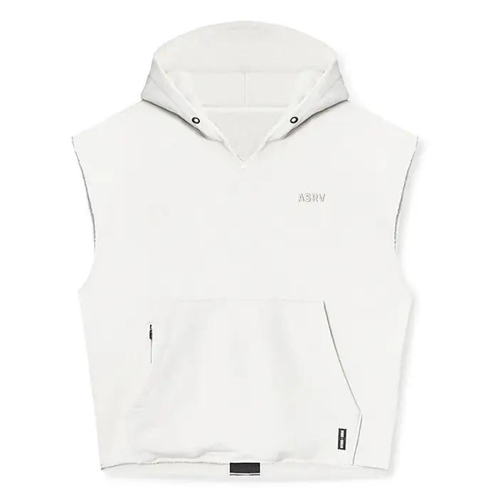 Hommes marque gymnases vêtements musculation à capuche débardeur coton sans manches gilet sweat Fitn