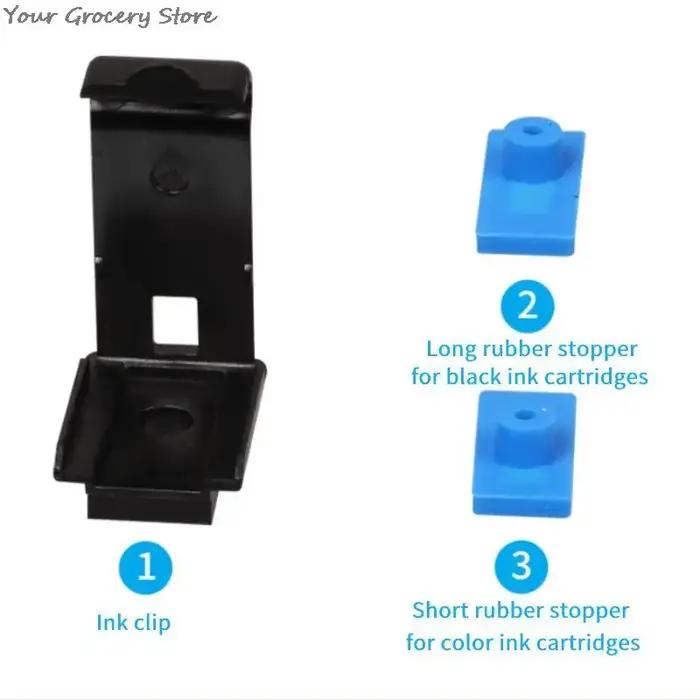 Kit de recharge pour cartouches d'encre HP 121 122 140 141 300 301 302 21 22 61 650 652 économique et écologique pour bureau et maison