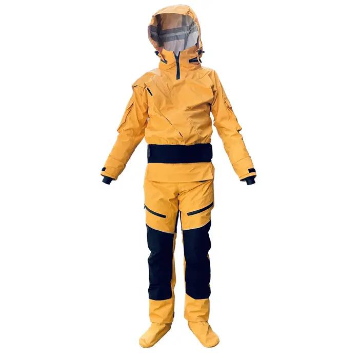 Combinaison sèche imperméable à capuche détachable