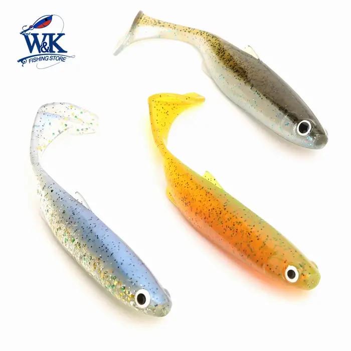 Leurre flottant souple avec queue de pagaie, appât Élidéal pour la pêche au brochet ou au sandre, 10