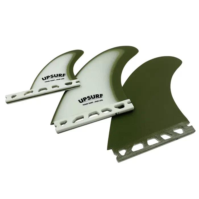 UPSURF Future Quilhas Tri Fins T1 3 FINS Thruster Fiberglass Surfboard Fins Single Tab Surfing Equip