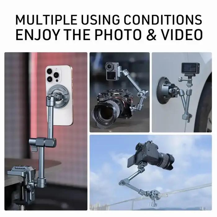 Support MagicArm multifonction pour caméra, appareil photo et moniteur - Argent, Blanc, Bleu, Gris, Jaune, Or, Orange, Violet, Noir, Vert
