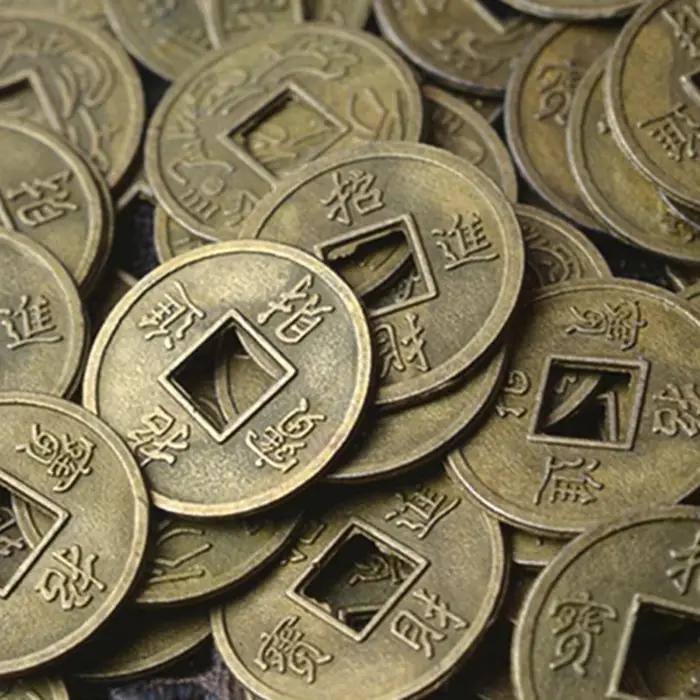 100 pièces pièces de monnaie anciennes artisanat Feng Shui pièces de monnaie chinoises anciennes I C