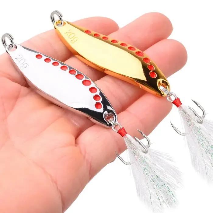 Métal Vib sangsue Spinners cuillère leurres 2.5g 5g 7.5g 10g 15g 20g 25g 30g appât artificiel leurre