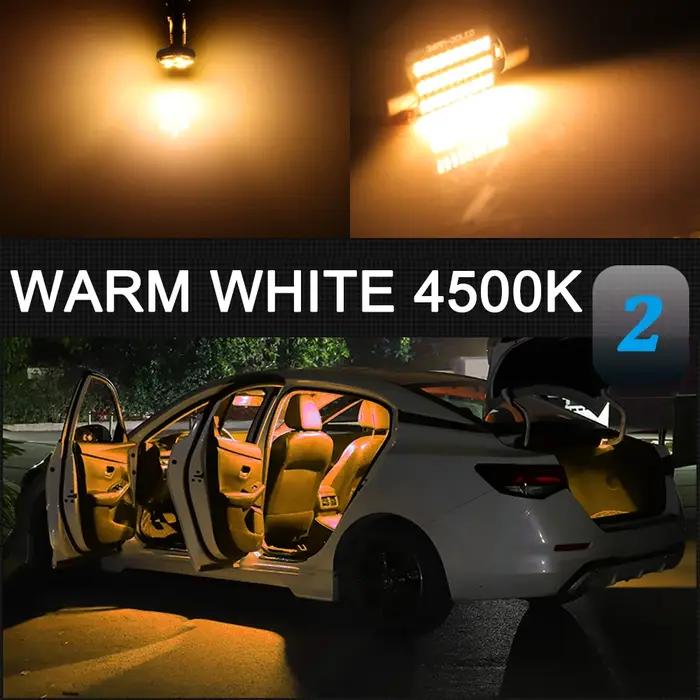 AENVTOL-Éclairage intérieur LED pour Toyota CorTrustE150, E180, 2003, 2009, 2010, 2013, 2014, 2015,