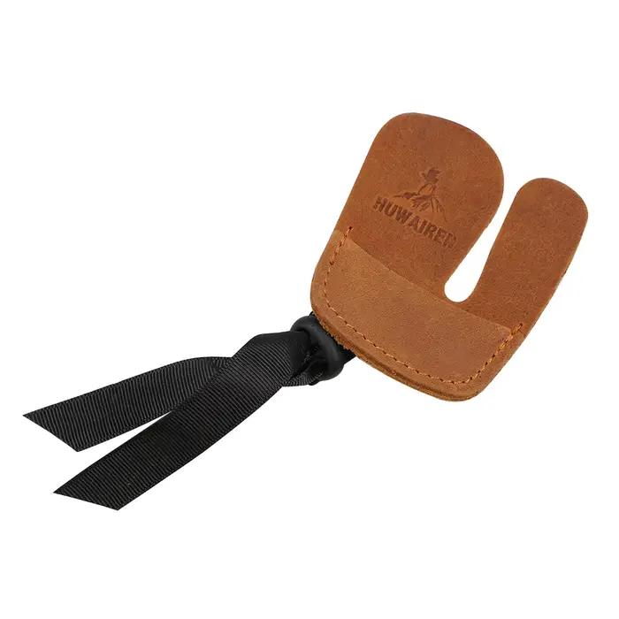 Tiroir à l'arc doigt onglet garde Protection peau de vache équipement de Protection pour arc et flèc