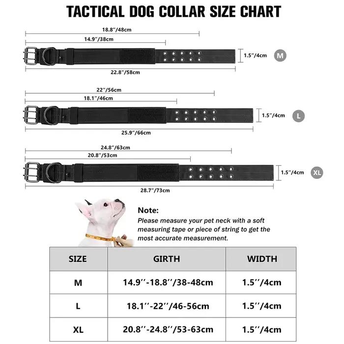 Collier tactique pour chien