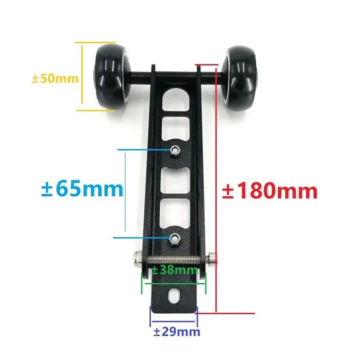 Litepro – roue facile à plier en alliage d'aluminium, noir et argent, pour Birdy série 2-3