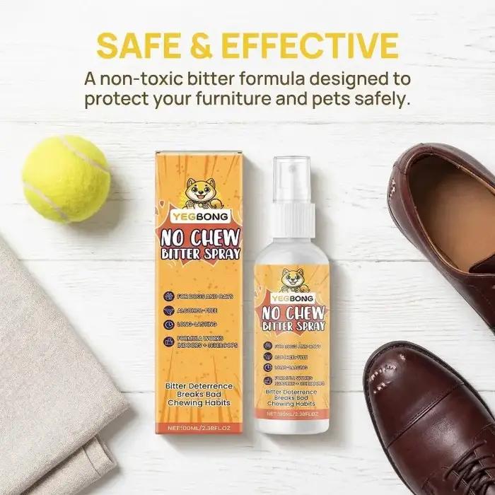 Yegbong Spray Astringent Anti-Mastication pour Chiens – Aide à l'Entraînement