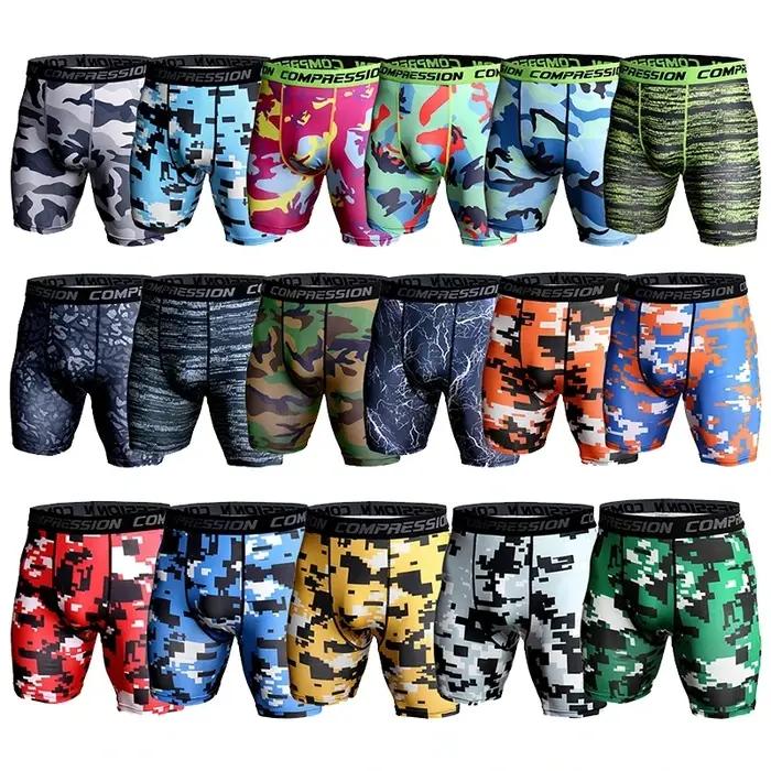 Shorts de Compression hommes impression 3D Camouflage collants de musculation courts hommes Shorts d