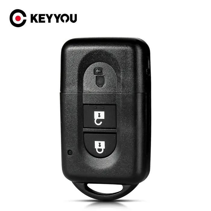 KEYYOU – coque de clé télécommande à 2 boutons, pour Nissan Micra x-trail Qashqai Juke Duke Pathfind