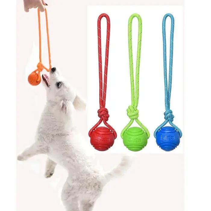 Ballon d'entraînement pour chien sur corde