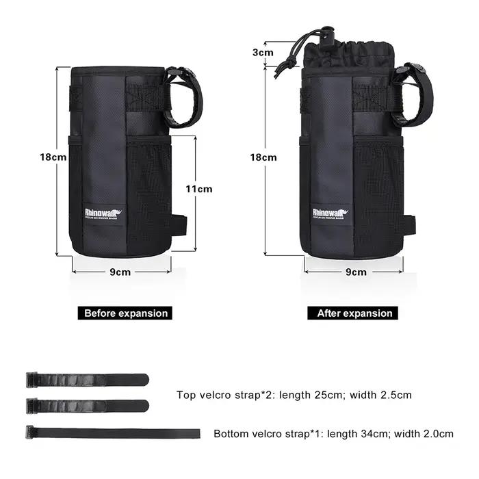 Rhinowalk Sac de Vélo VTT, Porte-bouteille, Poche de Transport de Bouteille d'Eau, Isolé, Bouilloire
