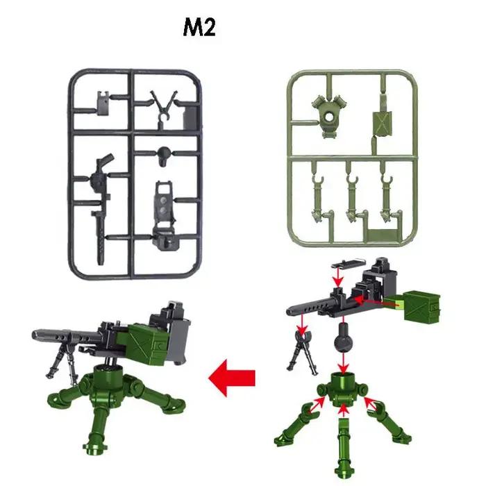 Pièces d'armes militaires, blocs de construction compatibles avec les armes, accessoires pour soldats, jouets de construction pour garçons, cadeaux d'anniversaire