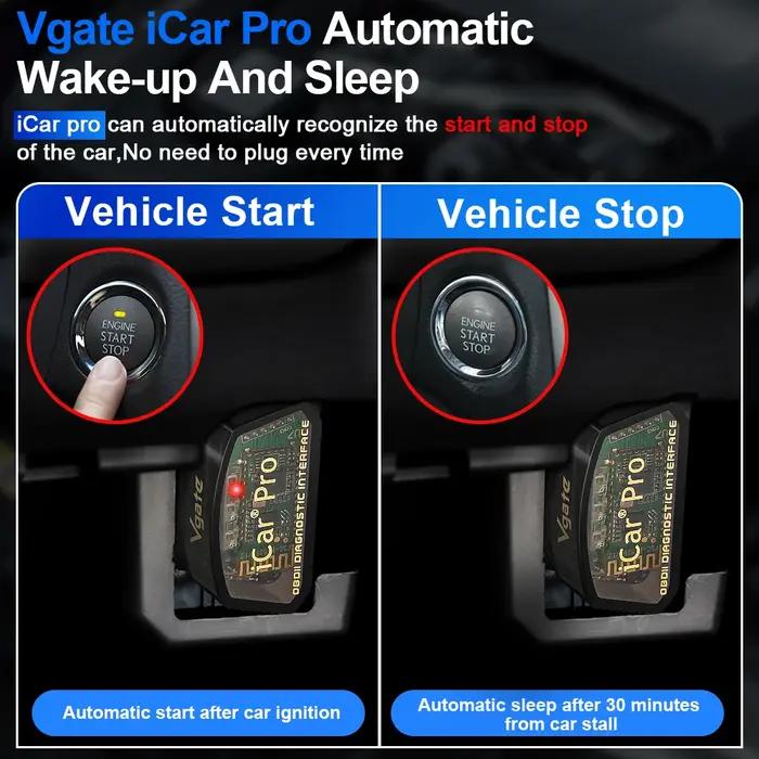 Vgate iCar Pro elm327 V2.3 OBD 2 OBD2 outils de diagnostic de voiture WIFI Bluetooth 4.0 pour Androi