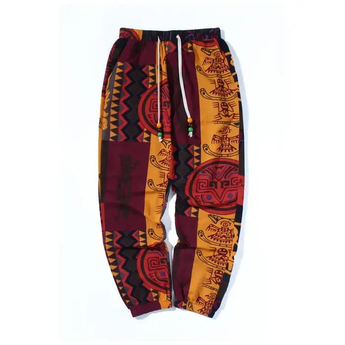 Pantalon léger en mélange de coton et de lin pour hommes