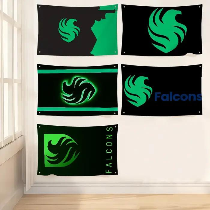 Drapeau de l'équipe, jeu de sciences artistiques, salle de Fi, décoration murale pour la maison, décor CS2, bannière Falcons