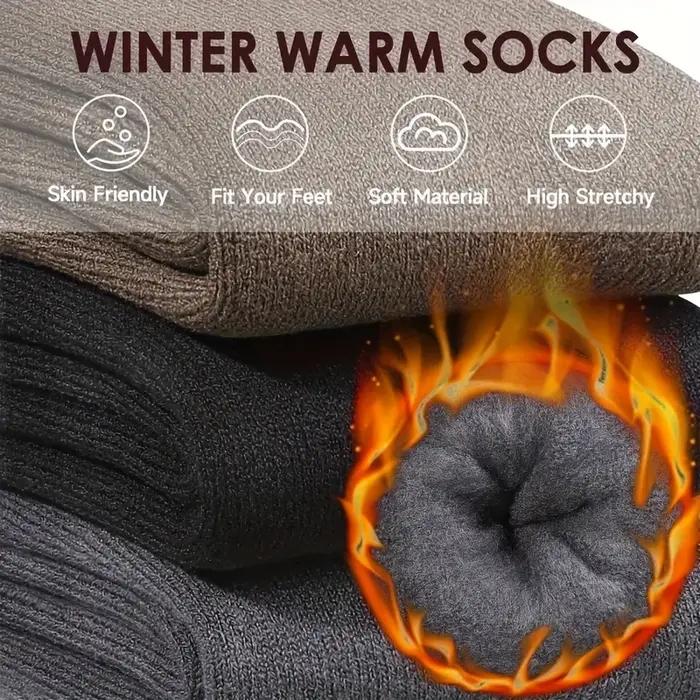 Chaussettes polaire super épaisses homme automne hiver outdoor résistantes au froid
