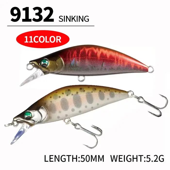 1 pièces leurres de pêche méné coulant 50mm 5.2g Jerkbait bar brochet Carkbait Wobblers appâts durs