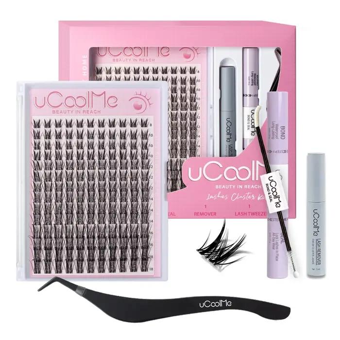 Grappes de cils Afrodite UCoolMe bricolage invisible en bandes ultra-minces en courbure C pour femmes occasions spéciales