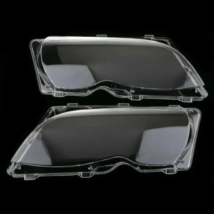 Couvercle de lentille de phare de voiture, pour BMW série 3 E46 318i 320i 325i 4 portes berline 2002