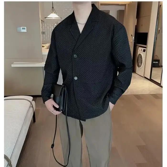 Cardigan à manches longues et col sur mesure pour homme