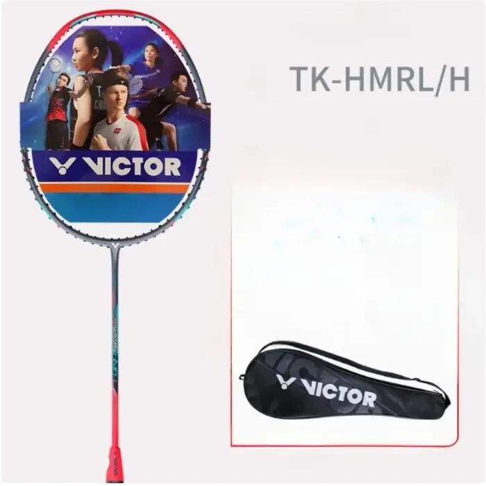 Raquette de Badminton haute tension originale 4U 5U 6U TK-HMR, marteau de propulseur en carbone 10