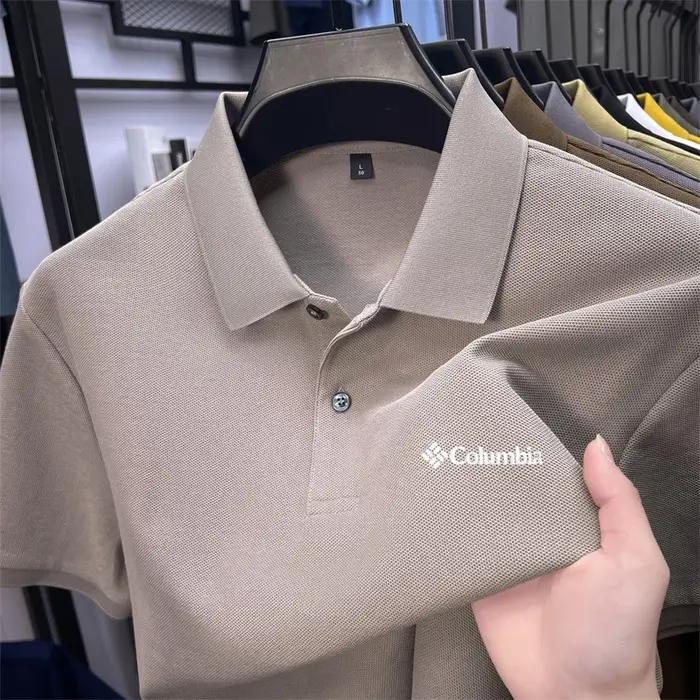 Polo d'été de luxe 100 % coton pour homme