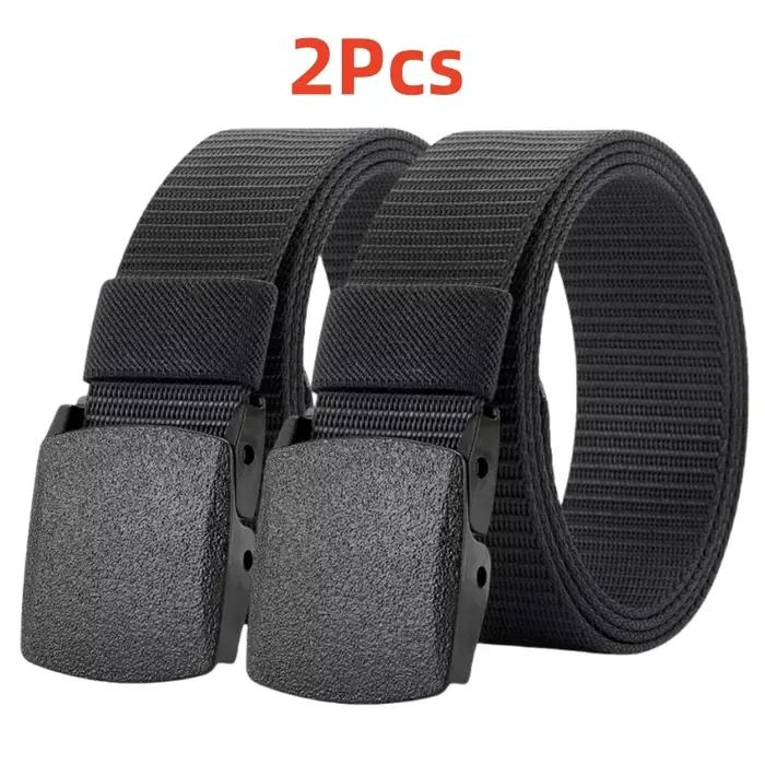 Ceinture en Nylon à boucle automatique pour hommes
