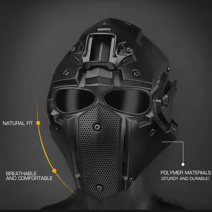 DulAirsoft-Masque de protection respirant pour paintball, jeu de guerre CS, accessoire de cosplay Ha