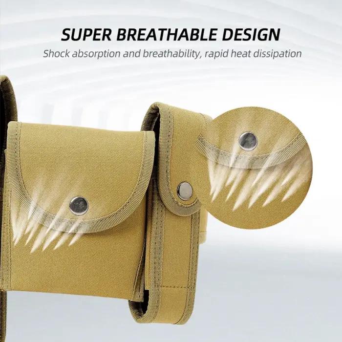 Ceinture utilitaire 6 en 1 réglable police sécurité - Ceinture tactique avec pochette pour chasse