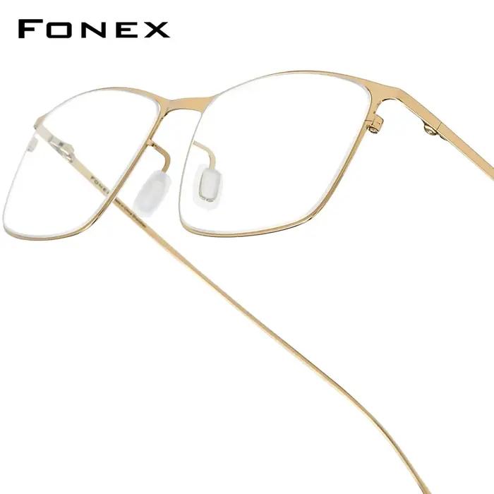 FONEX alliage lunettes cadre hommes montures à jante complète haut de gamme qualité
