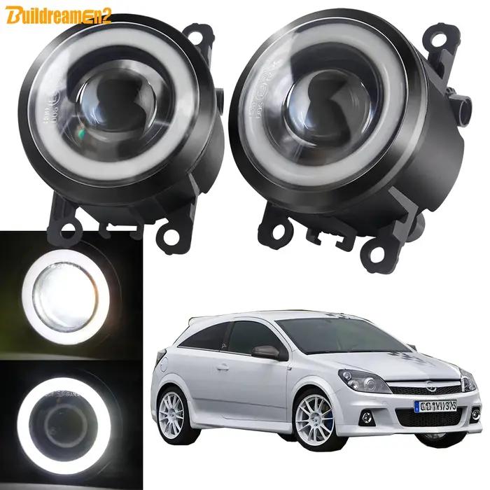 Phare antibrouillard Angel Eye DRL pour Opel Astra G H 1998-2010, lentille LED de voiture 30W, COB,