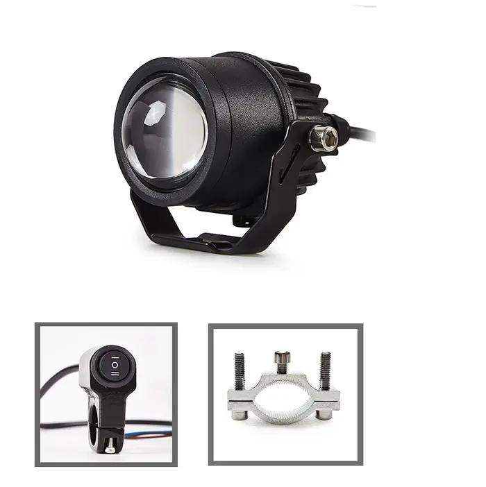 Projecteur LED FLKF Assemblage de Phares 60W Blanc ou Jaune Pour Motos Véhicules Électriques Occasions Spéciales