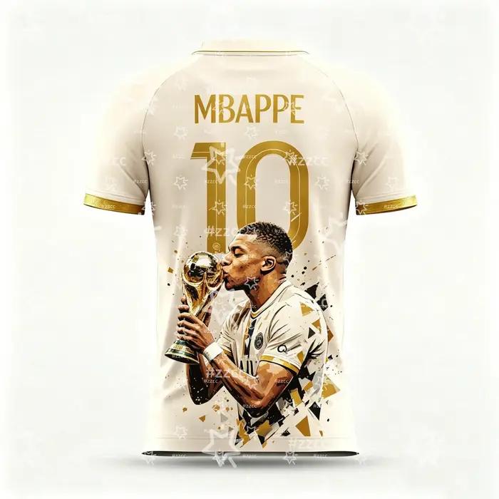 Maillot de football Mbappé 2026, cadeau pour fans, n°10, ensemble d'entraînement, T-shirt de sport d