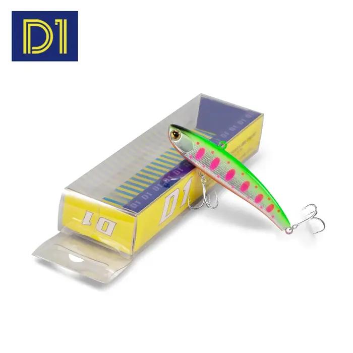 D1 VIB leurres de pêche 60/70/80mm longue coulée hochet appât dur coulant artificiel Vibration appât
