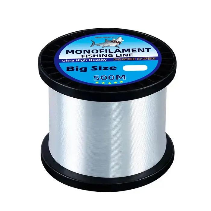 0.6/0.7/0.8/0.9/1.0mm ligne de pêche de grande taille 500m 100m Monofilament pêche en mer ligne de p