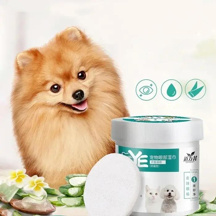 130 pièces/ensemble de lingettes nettoyantes pour chiens et chats