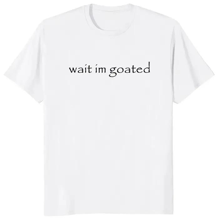 Attendre j'ai mal t-shirt drôle Meme tendance Y2k à manches courtes col rond été T-shirts décontract