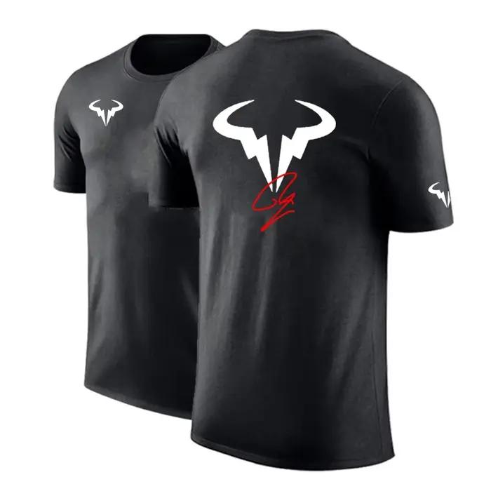 Rafael Nadal joueur de tennis hommes marque coton haute qualité impression ordinaire à manches courtes T-Shirt couleur