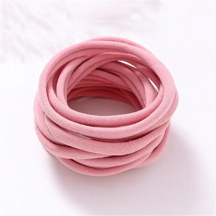 100 pièces/lot bébé fille bricolage extensible maigre Nylon