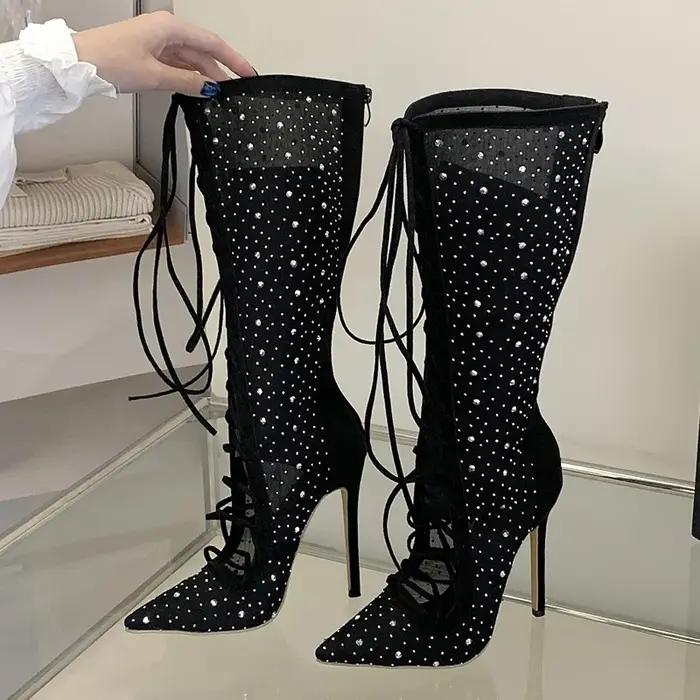 Eilyken – bottes hautes à bout pointu pour femmes