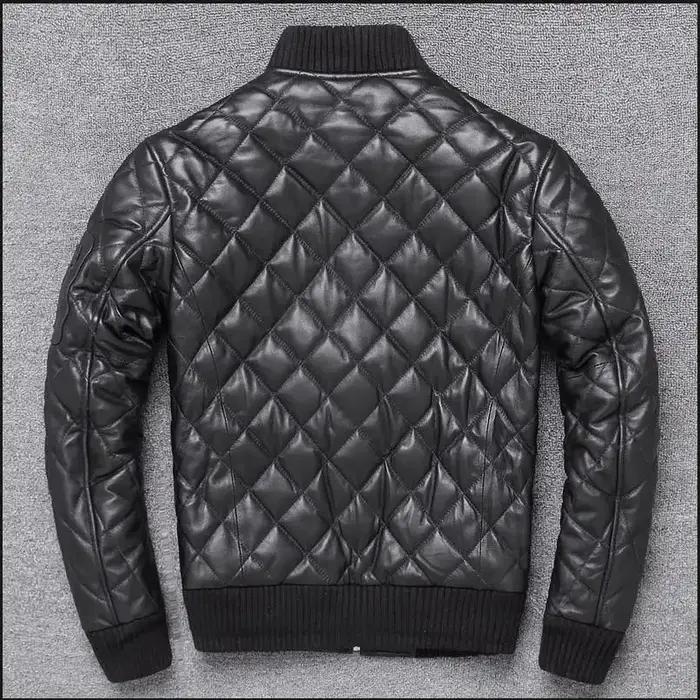 Haut de la boutique LNY-Veste en cuir véritable classique et décontractée