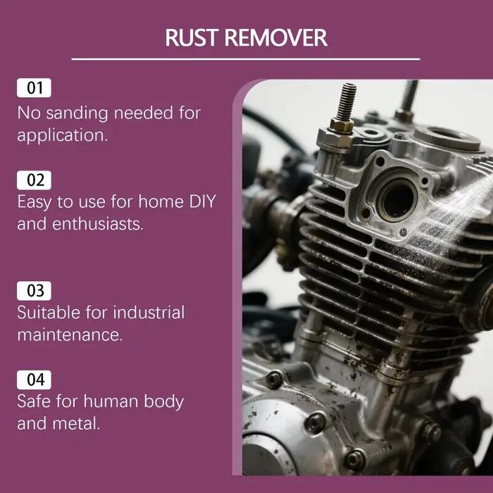 Spray antirouille pour voiture, sûr pour la peinture automobile, traitement des surfaces métalliques pour châssis, roues, outils, prévient la corrosion, dégraissant 100 ml